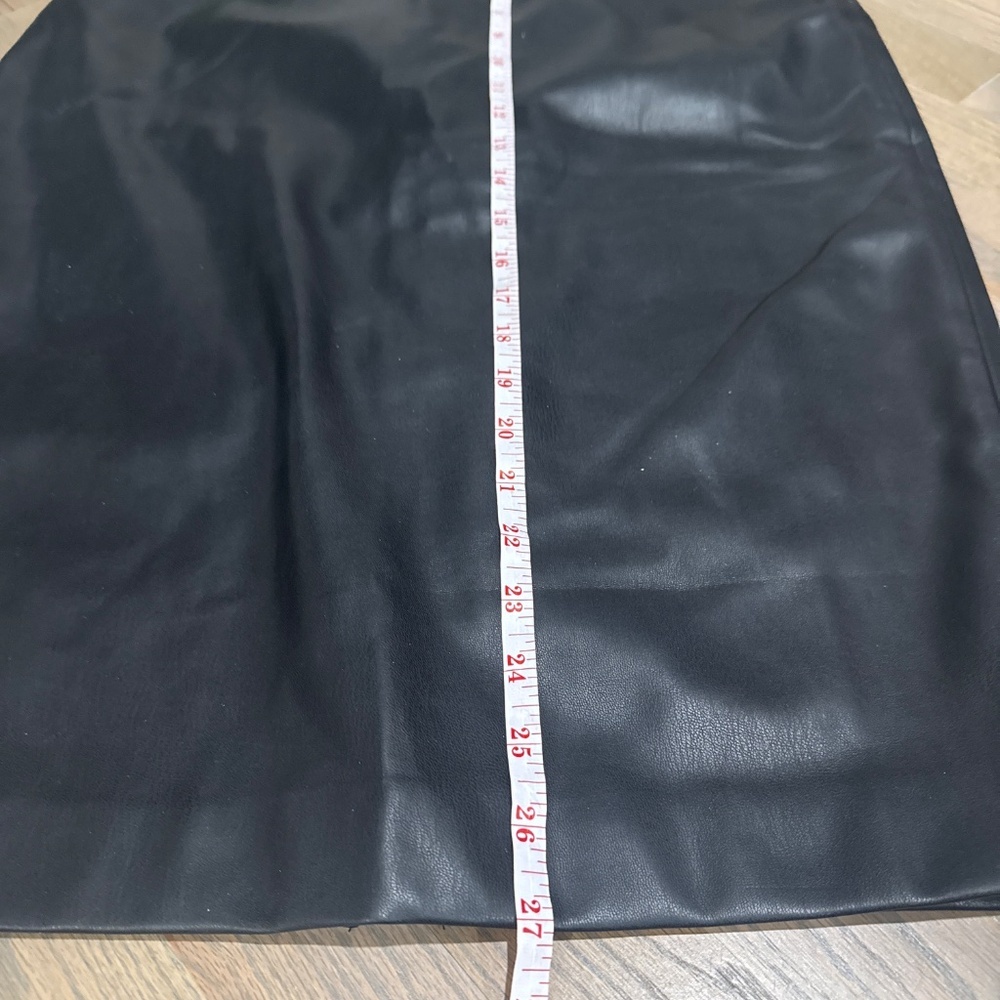 Alfani Vegan Leather Midi Skirt Size S - Picture 6 of 6